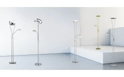 Trio Lighting Chris Golvlampa LED uplight krom* Uplight|Golvläslampor