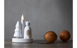 Christmas Joy Adventsljusstake 21cm Isbjörn