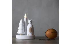 Christmas Joy Adventsljusstake 21cm Isbjörn
