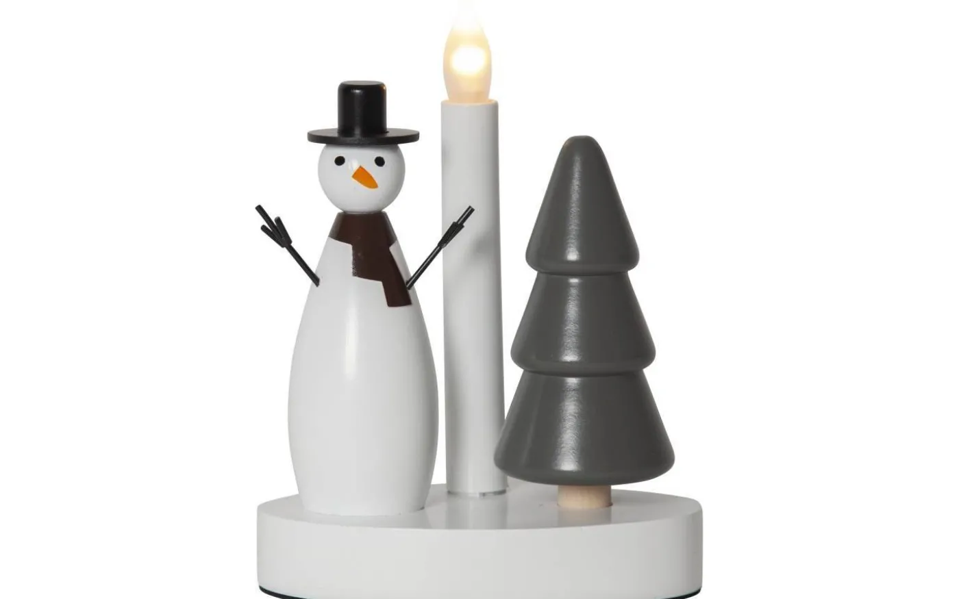 Christmas Joy Adventsljusstake 21cm Snögubbe