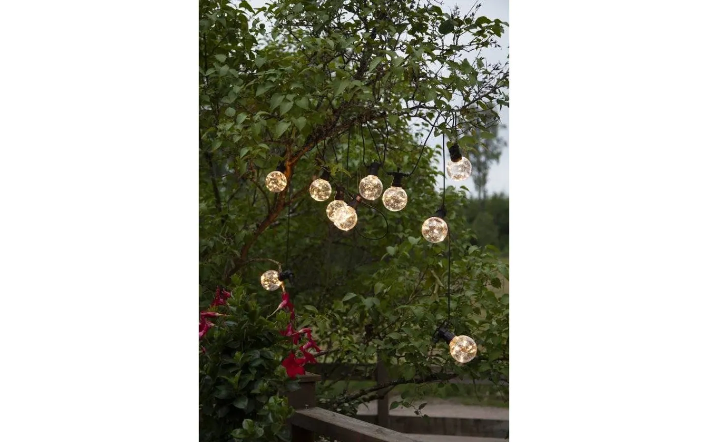 Star Trading Circus Big Ljusslinga 4,5m 10L Svart IP44* Partyslingor Utomhus 230V|Partyslingor Utomhus 230V