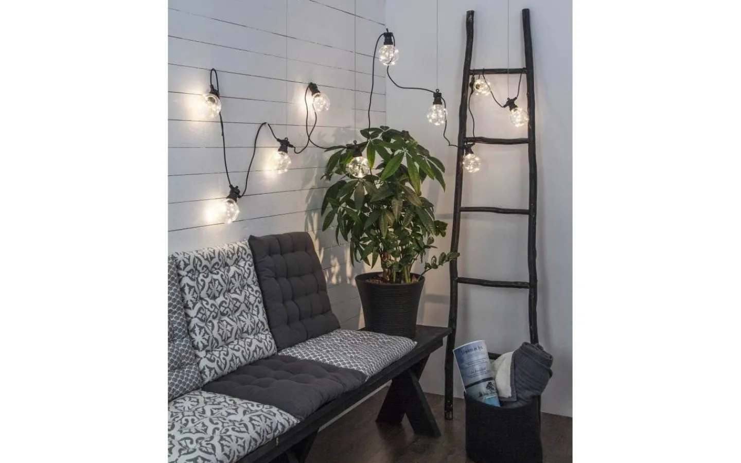 Star Trading Circus Big Ljusslinga 4,5m 10L Svart IP44* Partyslingor Utomhus 230V|Partyslingor Utomhus 230V