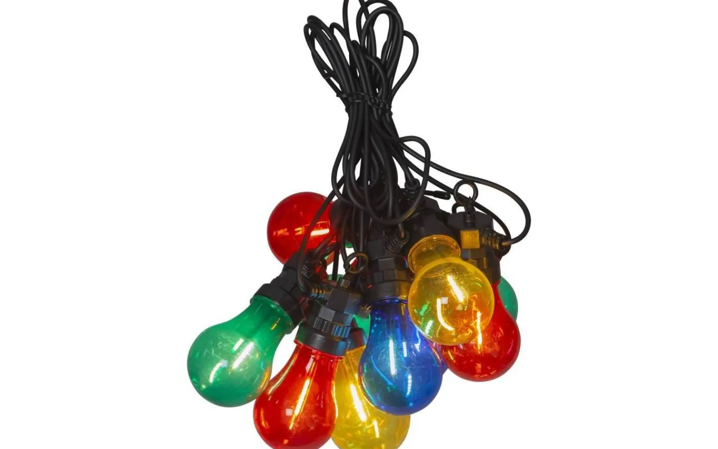 Partyslingor Utomhus 230V|Partyslingor Utomhus 230V<Star Trading Circus Mini Ljusslinga 4m 10L Färgmix Svart IP44