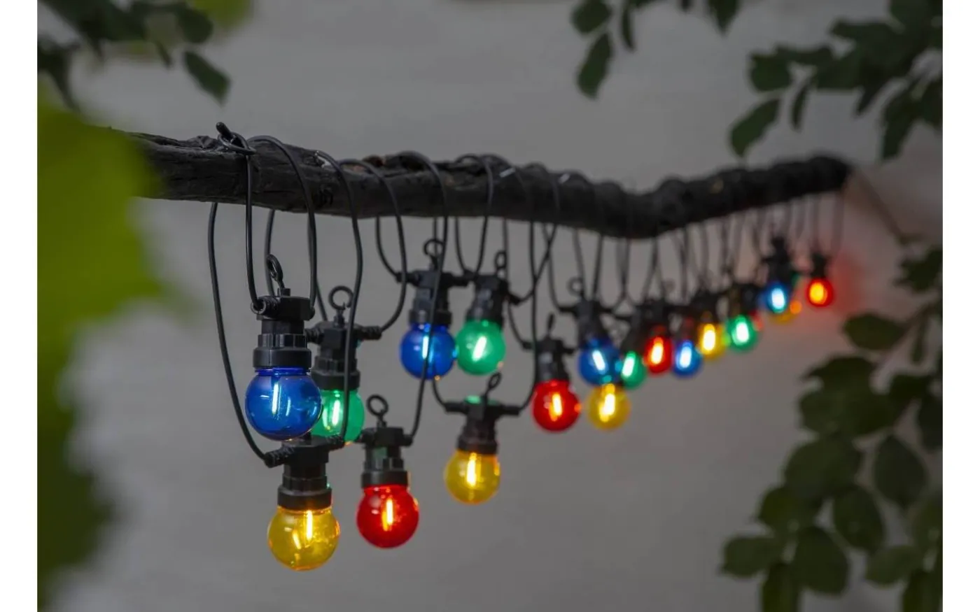 Circus Mini Ljusslinga 8,55m 20L Färgmix Svart IP44