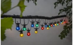 Circus Mini Ljusslinga 8,55m 20L Färgmix Svart IP44