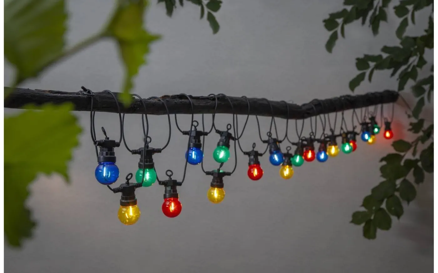 Circus Mini Ljusslinga 8,55m 20L Färgmix Svart IP44