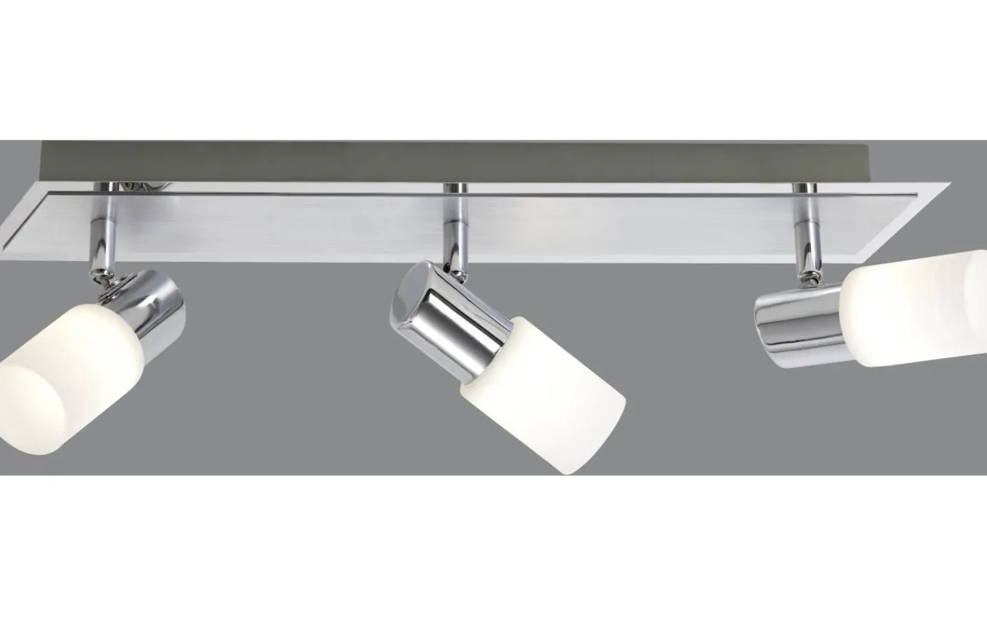 Trio Lighting Clapton Spotlight LED 3-delad krom* Avlånga Takspotlights|Takspot Med 3 Lampor