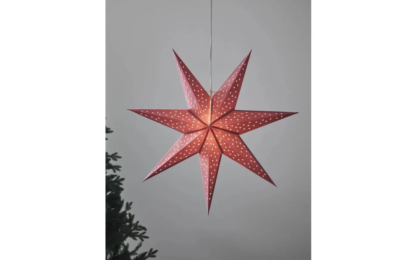 Clara Hängande Stjärna 75cm Rosa