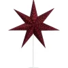Clara Julstjärna på fot 65cm Röd