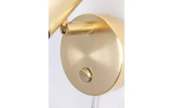 Sovrum|Läslampor<Globen Lighting Clark 1 Vägglampa E27 Borstad Mässing