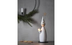 Classic Adventsljusstake Stjärngosse 33cm Vit