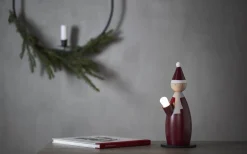 Lucia|Julpynt Inomhus<Star Trading Classic Adventsljusstake Tomtenisse 28cm Röd