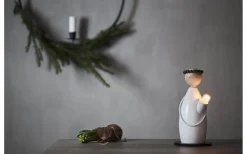 Lucia|Julpynt Inomhus<Star Trading Classic Adventsljusstake Tärna 24cm Vit