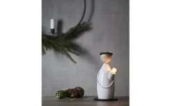 Lucia|Julpynt Inomhus<Star Trading Classic Adventsljusstake Tärna 24cm Vit