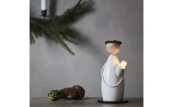 Lucia|Julpynt Inomhus<Star Trading Classic Adventsljusstake Tärna 24cm Vit