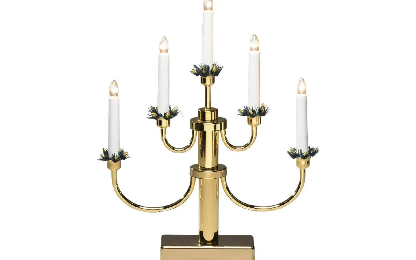 Konstsmide Classic Adventsljusstake 41cm Mässing* Visa Alla Adventsljusstakar|Adventsljusstakar 31-60 Cm