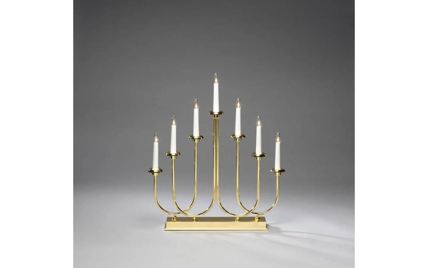 Visa Alla Adventsljusstakar|Adventsljusstakar 31-60 Cm<Konstsmide Classic Adventsljusstake 53cm Mässing