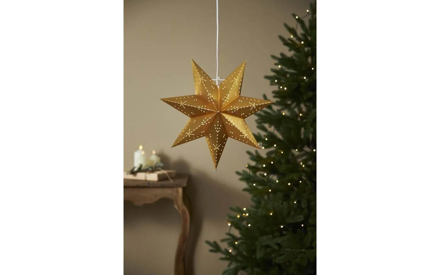 Visa Alla Julstjärnor|Julstjärnor Med Sladd<Star Trading Classic Julstjärna Guld 45cm Papp