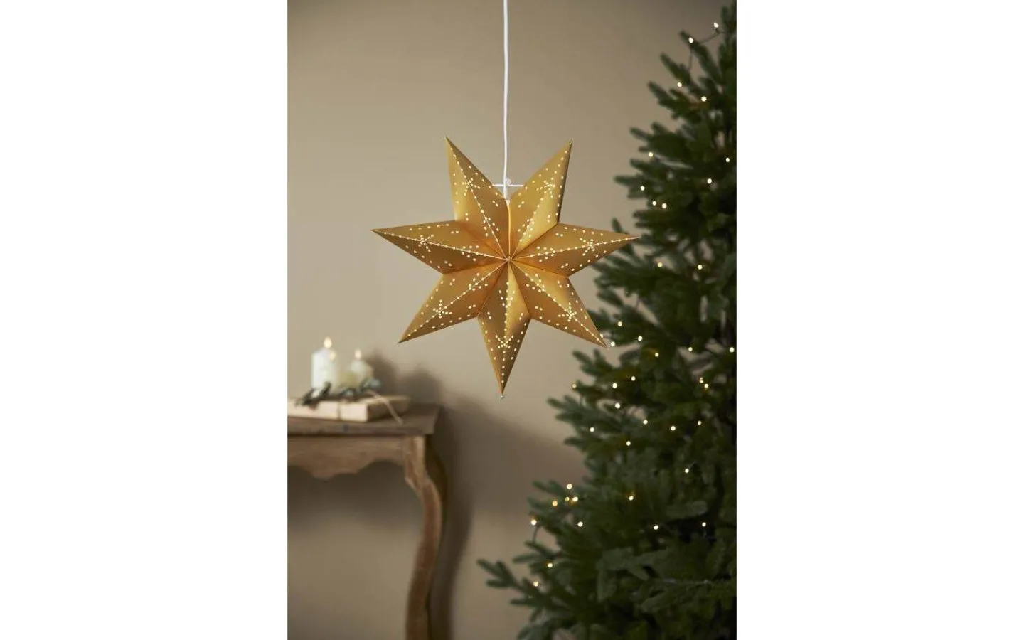 Visa Alla Julstjärnor|Julstjärnor Med Sladd<Star Trading Classic Julstjärna Guld 45cm Papp