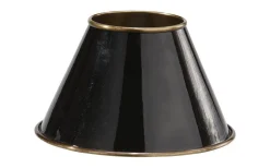 Enfärgade Runda Lampskärmar<PR Home Classic Metallskärm Ø22cm Svart/Antikmässing