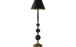 Enfärgade Runda Lampskärmar<PR Home Classic Metallskärm Ø22cm Svart/Antikmässing