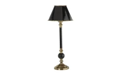 Enfärgade Runda Lampskärmar<PR Home Classic Metallskärm Ø19cm Svart/Antikmässing