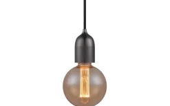 Halo Design Classic Pendel Med E27-Sockel Gun Black* Sladdställ Med Sockel