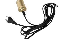 Sladdställ Med Sockel<Star Trading Classical Sladdställ Mässing E27 3,5m Textilkabel