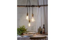 Sladdställ Med Sockel<Star Trading Classical Sladdställ Mässing E27 3,5m Textilkabel