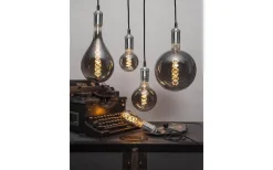 Sladdställ Med Sockel<Star Trading Classical Sladdställ Zink E27 3,5m Textilkabel