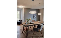 Clemente Kristallplafond 45cm Krom