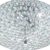 Kristallplafonder<Eglo Clemente Kristallplafond 35cm Krom