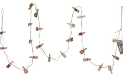 Batteri Julpynt Inomhus<Star Trading Clippy Advent Ljusslinga 2,4m Multifärgad Varmvit