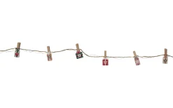 Batteri Julpynt Inomhus<Star Trading Clippy Advent Ljusslinga 2,4m Multifärgad Varmvit