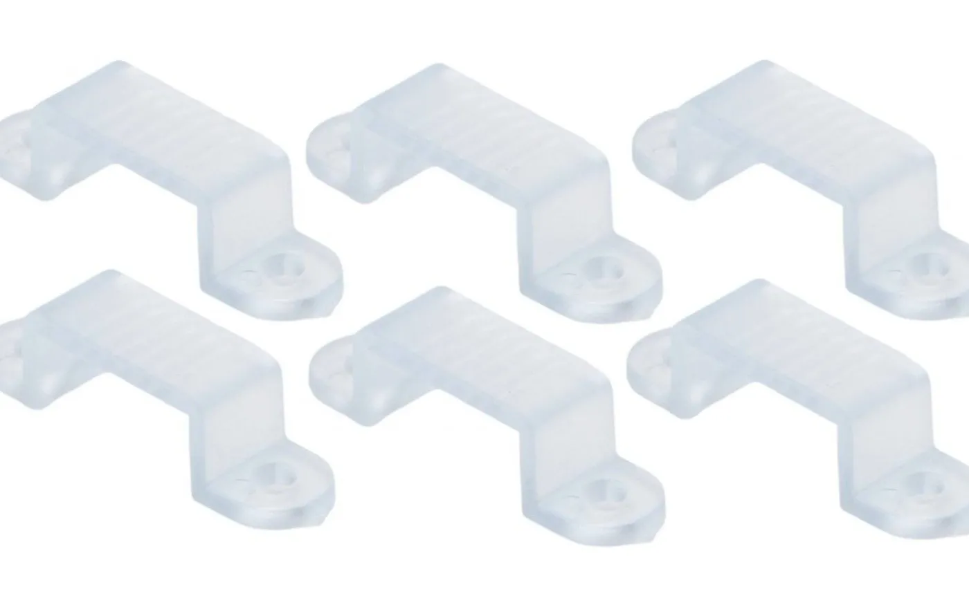 Clips till 2,5W, 6W och 8W Ledstripes 6st