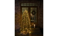 Cluster Julgransslinga LED 2,4m Frost Amber, Timerfunktion IP44