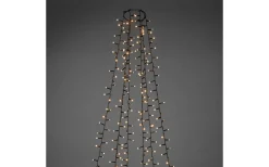 Julgransbelysning<Konstsmide Cluster Julgransslinga LED 4m Frost Amber, Timerfunktion IP44
