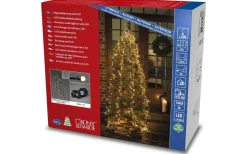 Julgransbelysning<Konstsmide Cluster Julgransslinga LED 4m Frost Amber, Timerfunktion IP44