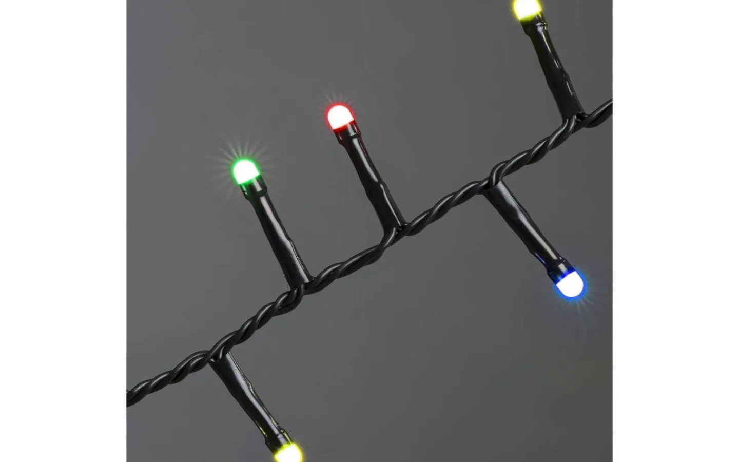 Ljusslingor Med Färgade Lampor<Konstsmide Cluster Ljusslinga 33m Frostad Multi IP44