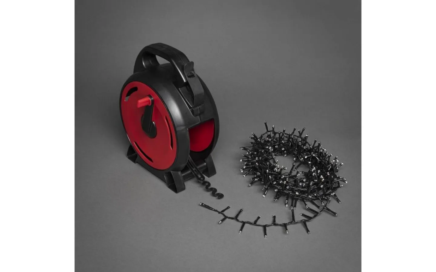 Konstsmide Clusterslinga LED med Sladdvinda 8,78m Varmvit IP44* Ljusslingor Med Sladdvinda|Korta Ljusslingor (1-10M)