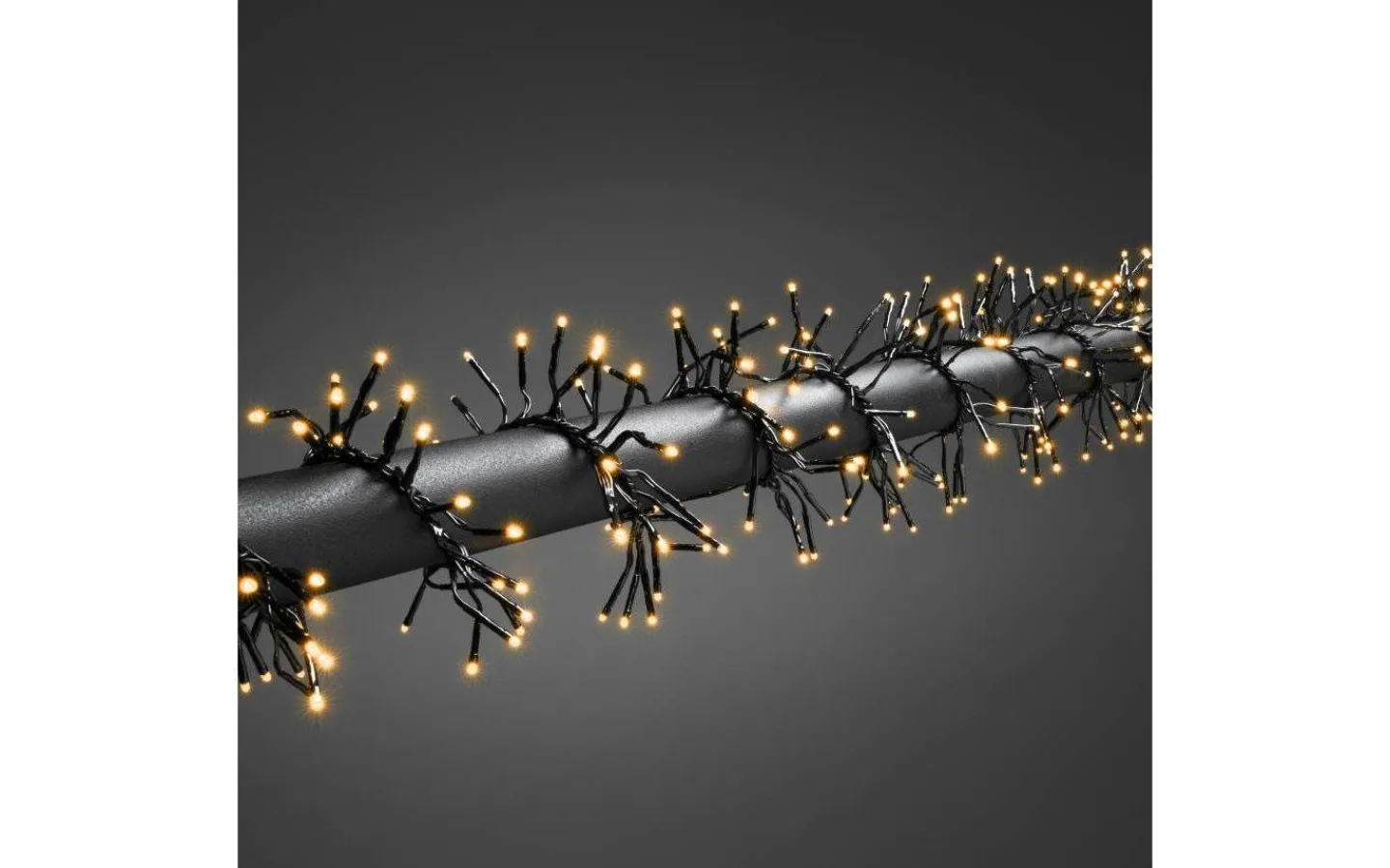 Konstsmide Clusterslinga 2,7m Amber med Chaser IP44* Korta Ljusslingor (1-10M)|Clusterslingor