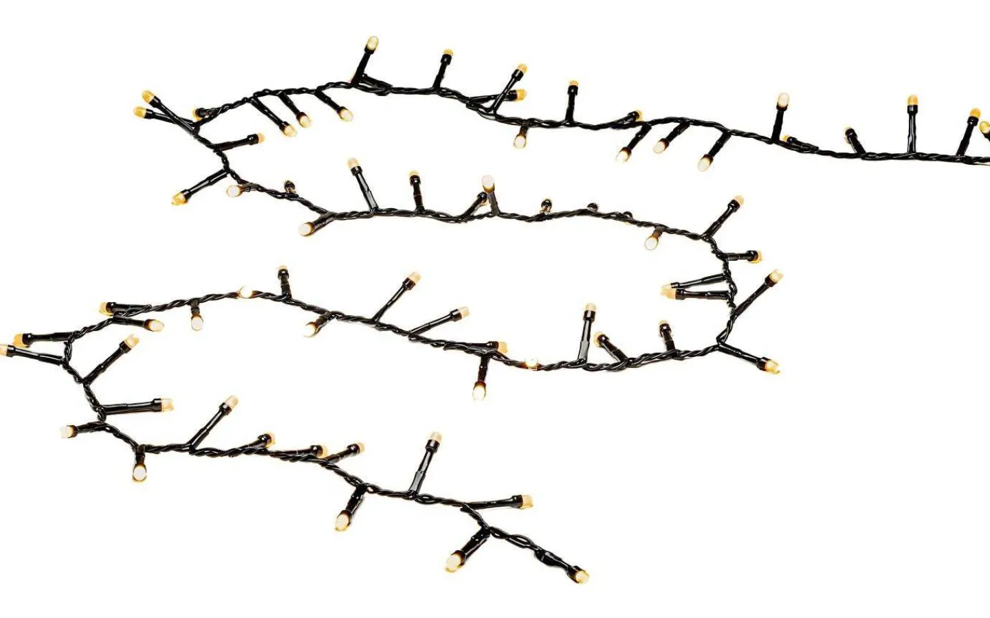 Långa Ljusslingor (21M+)|Clusterslingor<Konstsmide Clusterslinga 21,98m Frost Amber IP44