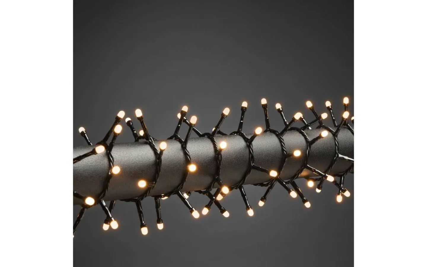 Långa Ljusslingor (21M+)|Clusterslingor<Konstsmide Clusterslinga 21,98m Frost Amber IP44