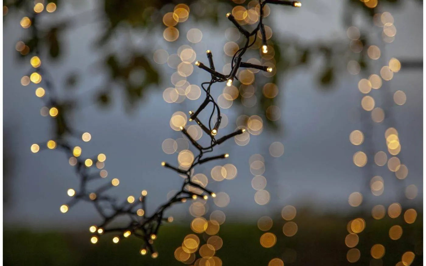 Clusterslinga Shiny Warmwhite 24m 1200LED IP44