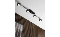 Avlånga Takspotlights|Takspot Med Minst 4 Lampor<Nordlux Clyde Takspotlight LED 3-Steg DIM 115cm Svart