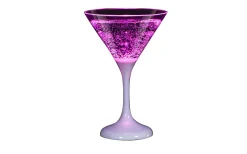 Plastglas<Unison Cocktailglas LED Rosa