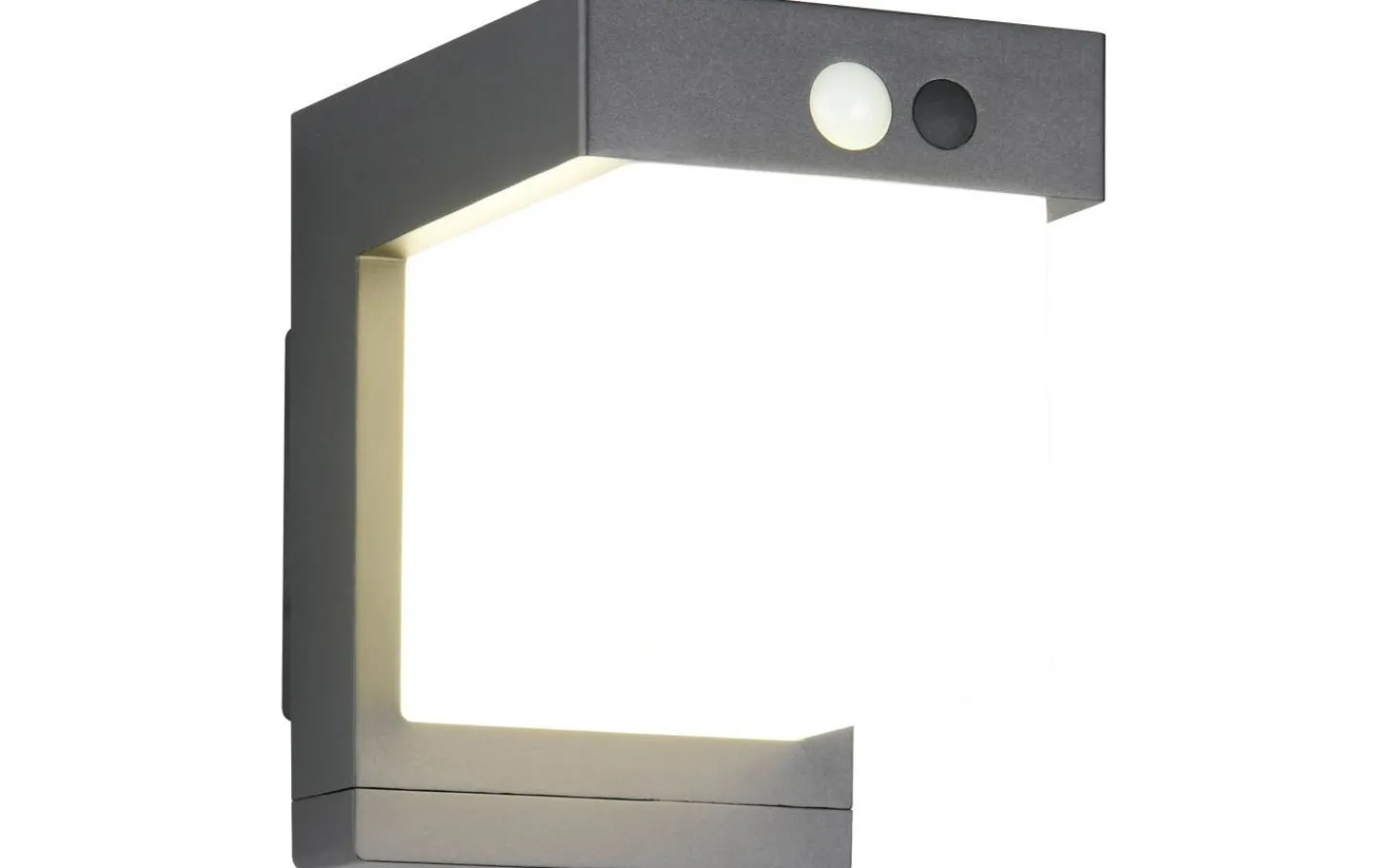 Solcellslampor Vägg|Visa Alla Solcellslampor<Reality Colombo hybrid solcellsdriven Vägglampa LED mattsvart rörelse- och skymningssensor 4000K IP44