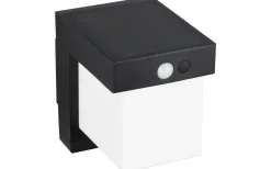 Solcellslampor Vägg|Visa Alla Solcellslampor<Reality Colombo hybrid solcellsdriven Vägglampa LED mattsvart rörelse- och skymningssensor 4000K IP44