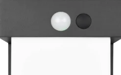 Solcellslampor Vägg|Visa Alla Solcellslampor<Reality Colombo hybrid solcellsdriven Vägglampa LED mattsvart rörelse- och skymningssensor 4000K IP44