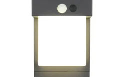 Solcellslampor Vägg|Visa Alla Solcellslampor<Reality Colombo hybrid solcellsdriven Vägglampa LED mattsvart rörelse- och skymningssensor 4000K IP44